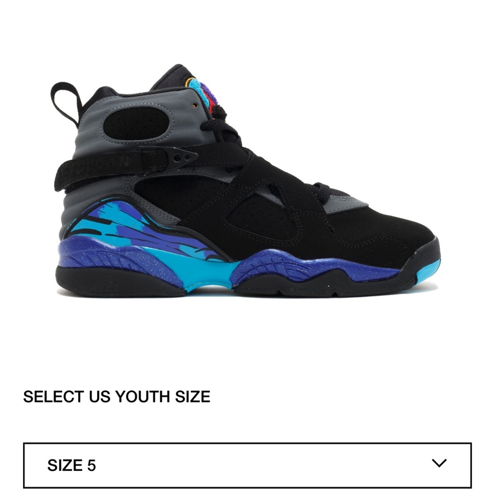 Nike Jordan 8 retro BG “aqua” 2015 sz 6Y